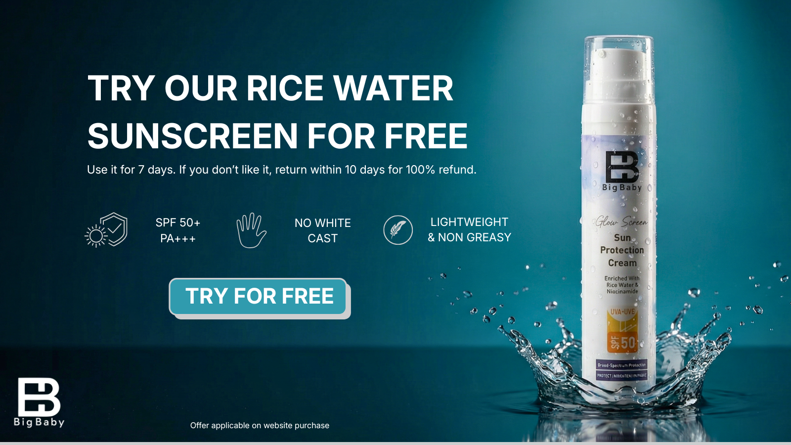 free sunscreen trail banner