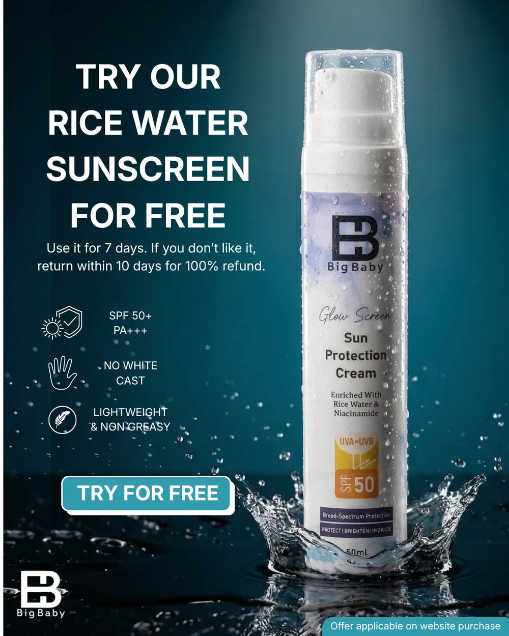 sunscreen free trial offer from bigbaby